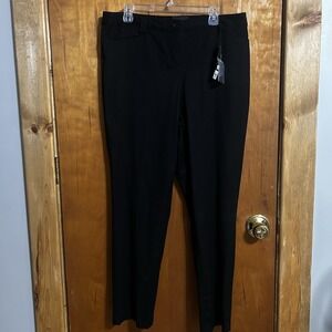 Lane Bryant Curvy Fit Straight Leg Size 14R Black Pant New With Tags